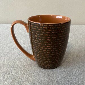 Air De Paris Exclusive Two Toned Brown Eiffel Tower Paris Coffee Mug